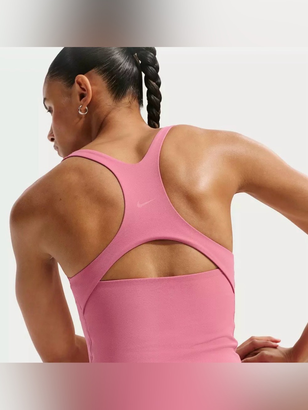 NWT Nike Zenvy Women's Light-Support Sports Bra Tank Top in Color: Peony